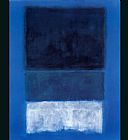 Famous Blue Paintings - No 14 White and Greens in Blue